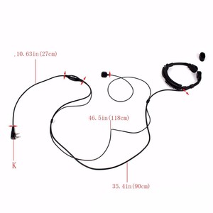 Micrófono de Cuello Extensible con Auricular para Radio CB Walkie Talkie <span class=keywords><strong>BAOFENG</strong></span> <span class=keywords><strong>UV</strong></span>-<span class=keywords><strong>5R</strong></span> Plus <span class=keywords><strong>UV</strong></span>-B5 <span class=keywords><strong>UV</strong></span>-B6 GT-3 <span class=keywords><strong>UV</strong></span>-5X - Product Image 3