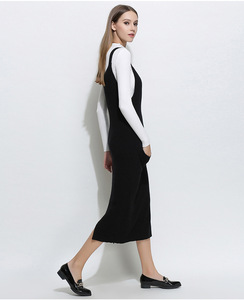 Dresses — <span class=keywords><strong>robe</strong></span> pull à longueur genoux pour filles, tenue personnalisée au Design coréen, <span class=keywords><strong>robe</strong></span> en tricot fantaisie, vente en gros - Product Image 5