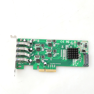 Diechu Supper Tốc độ 20g <span class=keywords><strong>PCI</strong></span>-<span class=keywords><strong>E</strong></span> đến 4 cổng <span class=keywords><strong>USB</strong></span> mở rộng thẻ PCIe <span class=keywords><strong>USB</strong></span> Adapter Thẻ Màu đen - Product Image 2