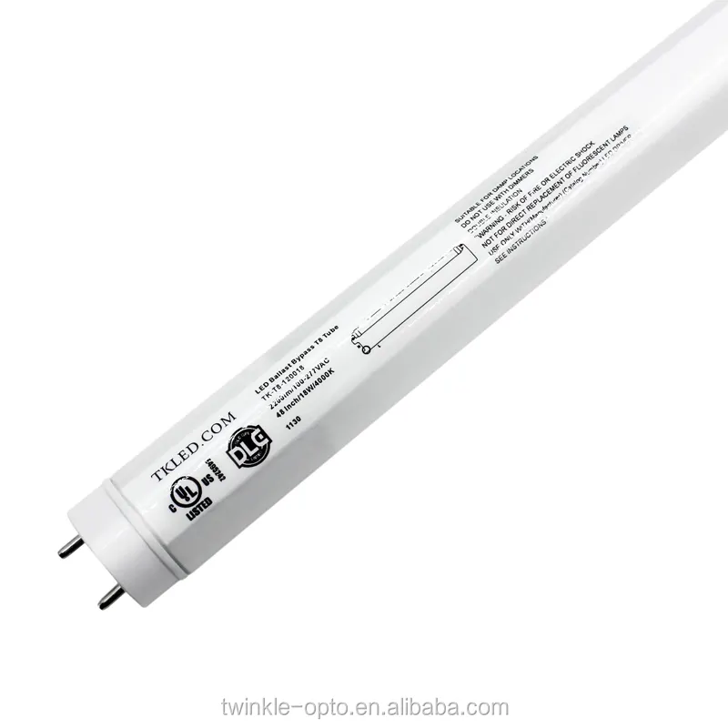 Tubo de luces led UL DLC, 18W T8, 4 pies, fábrica de China