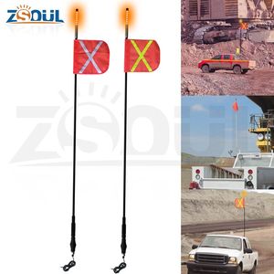 Seguridad LED bandera brillante en la parte superior 10ft 12ft minería bandera azote <span class=keywords><strong>para</strong></span> la bicicleta carretilla - Product Image 2