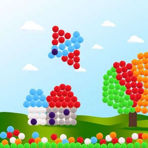 Vente en gros de <span class=keywords><strong>pompons</strong></span> mignons, bricolage, pompon à paillettes pour décoration de fête - Product Image 6