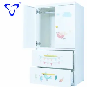 Laminato a freddo di Acciaio Piatto per bambini di stoccaggio armadio guardaroba Mobili soggiorno armadio Guardaroba/Per Bambini In Metallo Almirah Design