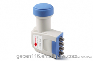 Gkf-2304c kỹ thuật số truyền hình vệ tinh <span class=keywords><strong>ku</strong></span> băng tần kép cực tròn quad <span class=keywords><strong>LNB</strong></span>/<span class=keywords><strong>LNBF</strong></span> - Product Image 5