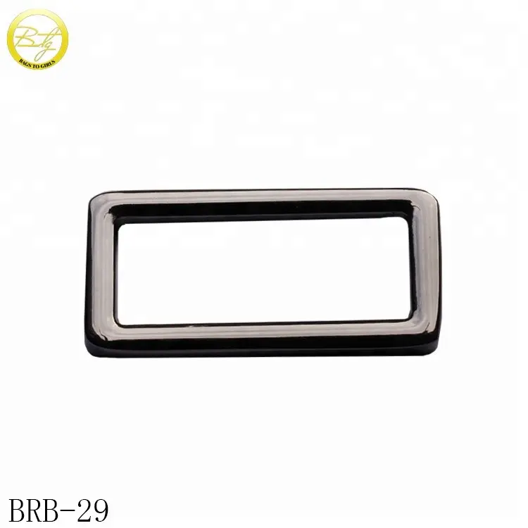 Ring Buckle Zinc Alloy Women Rectangular Metal Square Ring Loop Buckle For Bags