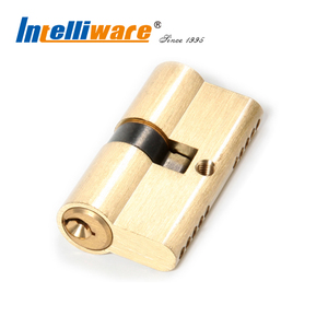Intelliware 1K2001 5 סיכות מלוטש פליז אירופאי דלת מנעול צילינדר