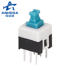 Kfc 7*7 interruptor de botão eletrônico, 6 pinos autotravamento, não bloqueio, pequeno, de plástico - Product Image 3