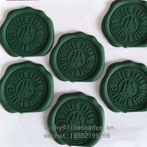 Nhà Máy Tùy Chỉnh 3D Nhựa Cao Su Wax Seal Label Sticker <span class=keywords><strong>Vodka</strong></span> Chai Bao Bì Nhãn - Product Image 2