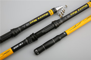 YOUME Carbone 2.1M 2.4M 2.7M 3.0M 3.6M Portable Télescopique Canne À Pêche Filature Poisson <span class=keywords><strong>Main</strong></span> De Pêche Super Dur Mer Tige - Product Image 3