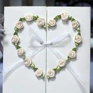 nuovi prodotti da sposa apribile fiore nozze invito romantico con il cuore - Product Image 5