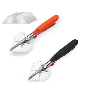 Hoek Aanpassing Schaar Draad Sleuf Cutter Vervangbare Messen Multi-Functionele Decoratie Tools