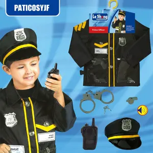 Costume de carnaval, uniforme pour enfants, tenues d'halloween, Cosplay, Costume de policier pour enfants