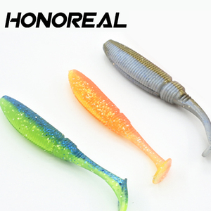 Moules à leurres en plastique souples pour la pêche à l'alose, double couleur, 1 pièce, 10cm - Product Image 2