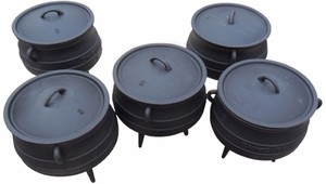 Wholese Ba Chân Gang Nồi Pre-dày Dạn Nam Phi Potjie 6 Quarts - Product Image 6