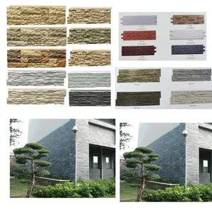 PU Faux stone Type and Tile Stone cheapest exterior wall cladding artificial stone facade