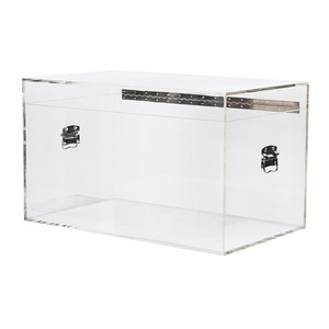 Scatola portabagagli in acrilico trasparente decorativa OEM Factory scatola personalizzata camera da letto Lucite di colore - Product Image 5