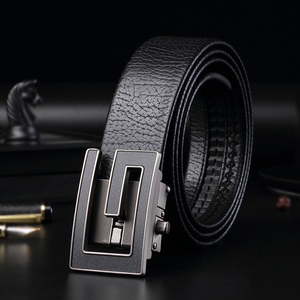 3.5cm largeur facile clip amovible G lettre S lettre automatique boucle haute qualité fissure grain <span class=keywords><strong>ceinture</strong></span> en <span class=keywords><strong>cuir</strong></span>, <span class=keywords><strong>ceinture</strong></span> en <span class=keywords><strong>cuir</strong></span> sur mesure - Product Image 4
