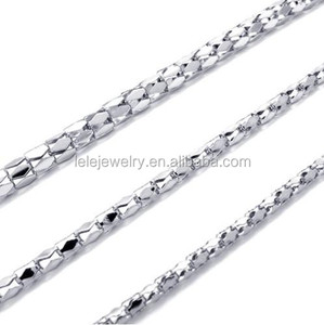 Nuova Catena in Argento dal Design Semplice a Prezzo di Fabbrica, Catena <span class=keywords><strong>Nera</strong></span> per <span class=keywords><strong>Uomo</strong></span> Stile Italiano - Product Image 4
