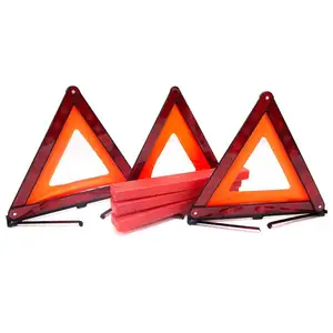 Bigetaige 警告三角形点批准 3PK，反光警告道路安全三角套件