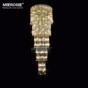 <span class=keywords><strong>Lustre</strong></span> moderne long pour plafond, luminaire en verre <span class=keywords><strong>G9</strong></span>, lustres de cristal, éclairage de luxe, lampe d'escalier pour hôtel, lamparas de techo MD2219 - Product Image 2