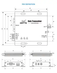 Беспроводной трансивер ebyte RS485 RS232 nRF24L01P IOT NTU пользовательские модули IOT Solutions 5 км большой дальности HD rf модулятор