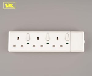 WK 13A Ổ Cắm Nối Dài \ Dây 3 Công Tắc Riêng & Cáp Neon 2M - Product Image 2