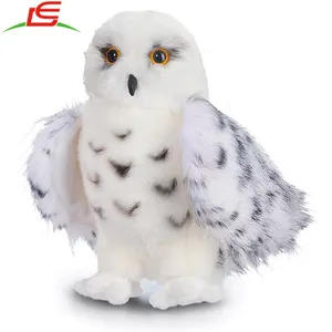 Búho de peluche blanco para amantes de las aves, muñeco de peluche suave de calidad, regalo perfecto, Blancanieves