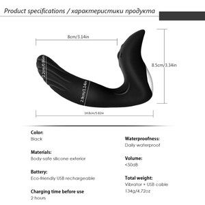 USB ricaricabile in Silicone prostatico massaggiatore 10 velocità Mute Sexo anale P Spot vibratore per adulti giocattoli del sesso per uomo culo masturbatore - Product Image 6