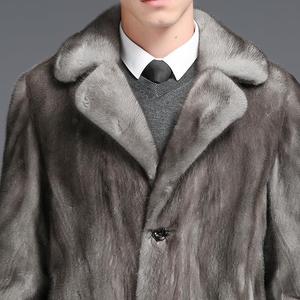 Cappotto Lungo in <span class=keywords><strong>Pelliccia</strong></span> di Volpe Argentata Ecologica da <span class=keywords><strong>Uomo</strong></span> 2018, Trench Taglie Forti Made in China, <span class=keywords><strong>Pelliccia</strong></span> Sintetica - Product Image 2