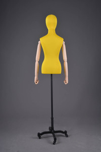 Pas cher jaune tissu enveloppé buste femmes bras en bois mannequins d'affichage - Product Image 5