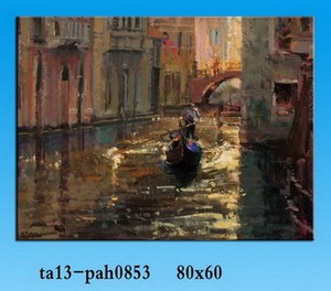 Venta al por mayor Nuevos Productos de Decoración <span class=keywords><strong>Del</strong></span> Hogar Paisaje Marino de la Lona Pintura Al Óleo de Estilo de Oriente medio - Product Image 2