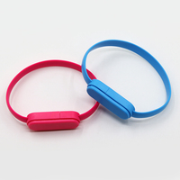Cable de Carga y Transferencia de Datos USB Micro USB 2 en 1, Diseño de Pulsera, Material TPE Ecológico, 20CM, para Cámara y Computadora