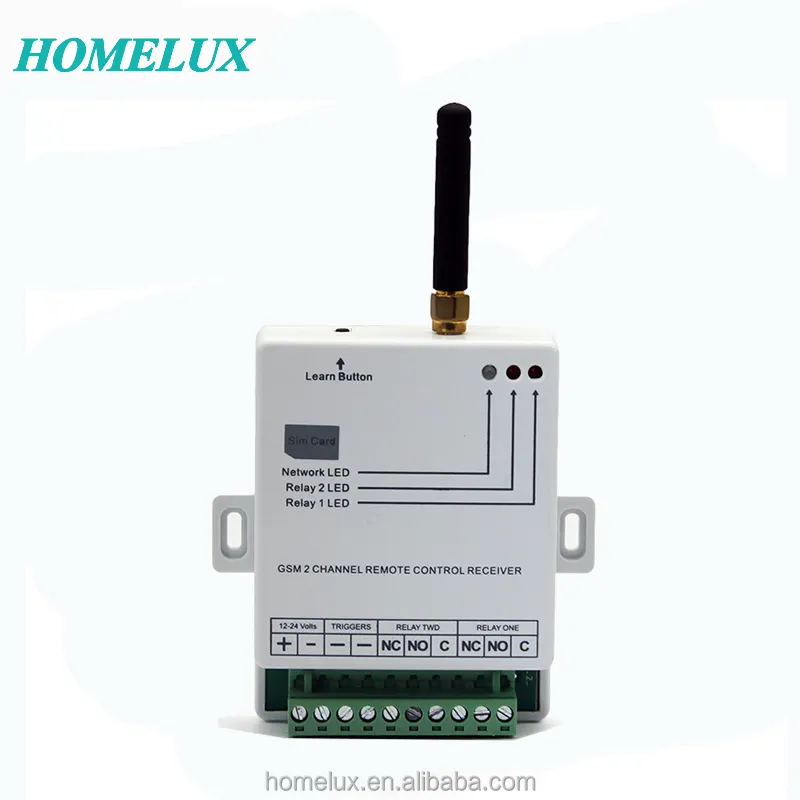 Control por aplicación móvil 2G/3G, y 2 canales 1 canal, GSM, SMS, interruptor de Control remoto, GSM, llamada telefónica gratuita, abridor de puerta