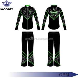 최신 디자인 승화 맞춤형 스포츠 트랙수트 치어리딩 워밍업 재킷 치어 및 댄스 팀용 - Product Image 4