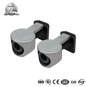 ZJD-2038 d'extrusion de profil de fente en T en aluminium en gros accessoires de connecteur de fixation d'ancrage standard - Product Image 3