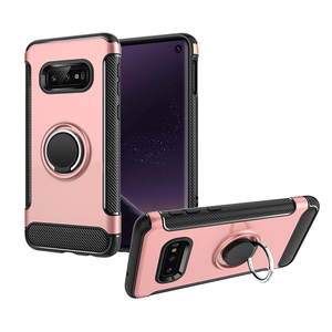 Mosaïque 360 Anneau en métal Support De Téléphone En Fiber De Carbone Pour Samsung <span class=keywords><strong>Galaxy</strong></span> <span class=keywords><strong>S10E</strong></span> Couverture Arrière - Product Image 1