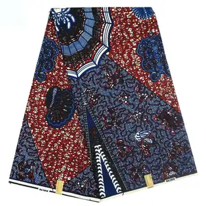 Tela ankara de cera Africana estampada, impresiones de cera para fiesta, poliéster barato, tissu, cera africana