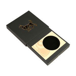 Sang Trọng Tùy Chỉnh Giấy Đen Kỷ Niệm Quà Tặng Bao Bì Hiển Thị Hộp Tiền Xu - Product Image 4