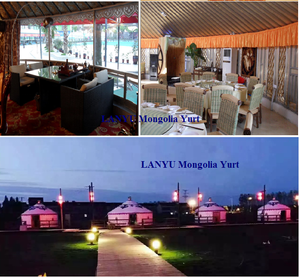 De luxe en aluminium étanche dôme Tente mongole De Yurt pour l'hébergement - Product Image 5