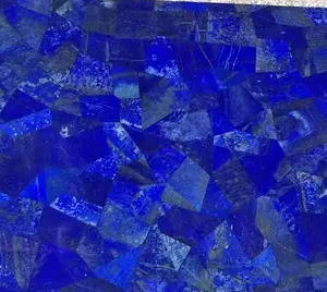 100% Dekorasi Dinding Alami Mentah Lapis Lazuli Monaco Ubin Lapis Biru