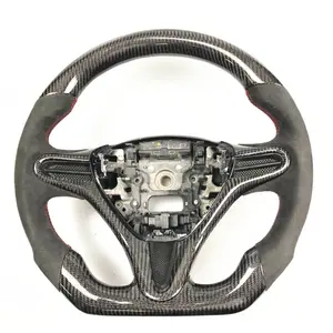 होंडा के लिए ऑटो रेसिंग स्टीयरिंग व्हील फिट GE8 कार्बन फाइबर स्टीयरिंग व्हील