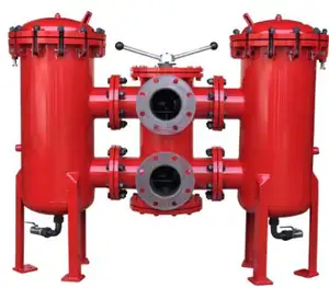 Filtro de retorno duplex de grande fluxo para filtragem de líquidos de máquinas metalúrgicas preço competitivo