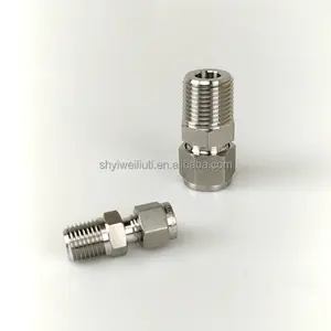 SS316 male female connectors for gas pipe fittings