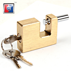Lucchetto a Cilindro Scorrevole Resistente alle Intemperie, Miglior Deposito Esterno, Lucchetti Rettangolari in Ferro Resistente con 2 Chiavi Uguali - Product Image 6