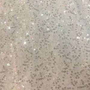 Tessuto di pizzo paillettes shinning ricamo nuovo arrivo all'ingrosso per abito da sposa