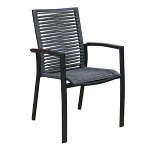 Outdoor Dining Chair Commercial Aluminum Outdoor Dining Chair Garden Furniture Garden Rope Chair