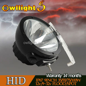 High Power 55W/75W/100w 9 Inch HID Off Road Light 9inch, Auto Offroad Light 100w HID Spotlight