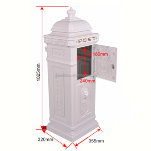 Boîte aux lettres autoportante en aluminium moulé, résidentielle, de jardin, étanche et antivol - Product Image 5