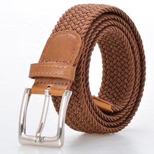 <span class=keywords><strong>Ceinture</strong></span> en toile <span class=keywords><strong>tressée</strong></span> <span class=keywords><strong>élastique</strong></span>, de marque, pour hommes et femmes, en tissu extensible - Product Image 3