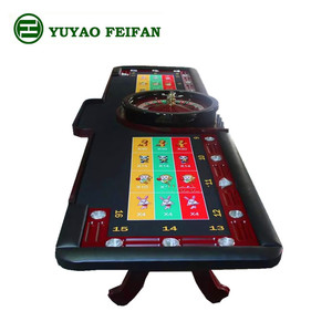 Большой роскошный деревянный колесный стол для игры в казино - Product Image 1